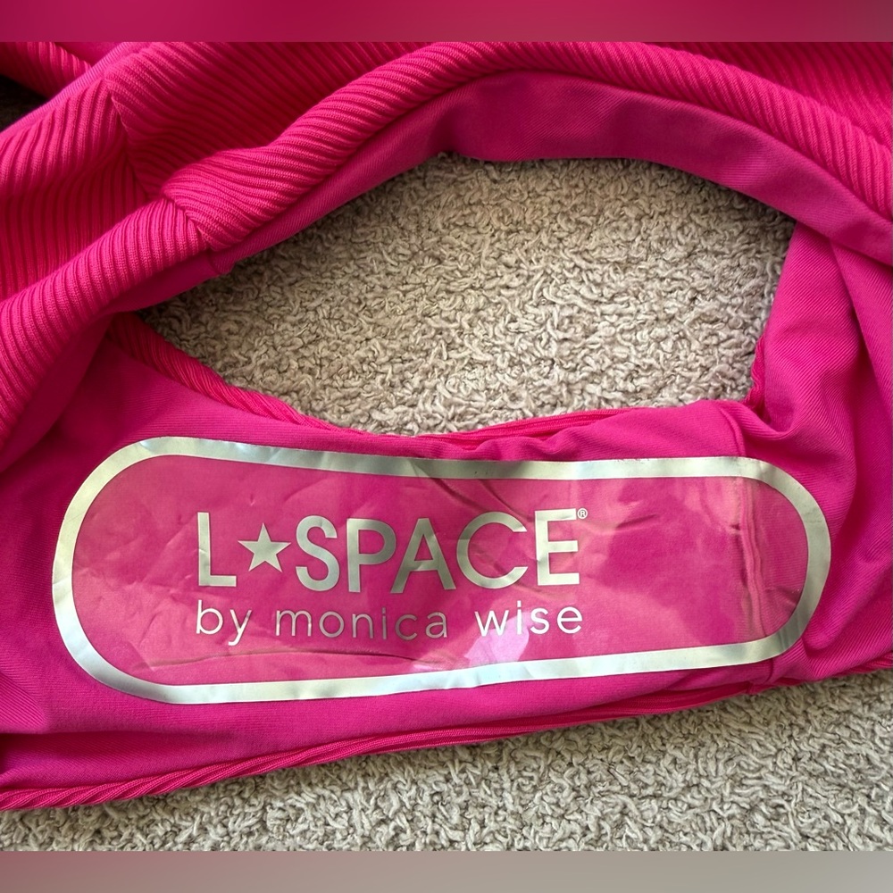 NEW - L*Space Ribbed PRATT Bikini Bottom - BOUGAINVILLEA - Picture 5 of 5